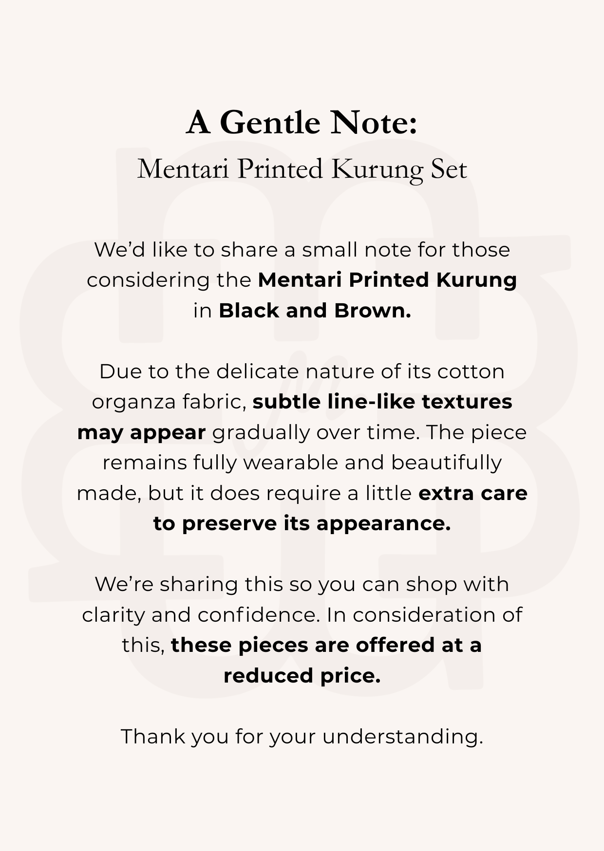 Mentari Black Printed Kurung Set